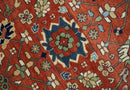 Fine Hand Knotted Rust and Ivory 8x10 and 9x12 Traditional Wool Area Rug by The Rug Decor