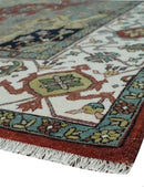 Fine Knots Beige, Brown and Ivory 9x12 Hand knotted Traditional Wool Area Rug by The Rug Decor