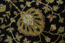 Fine Vintage Style Traditional Black, Olive and Beige Turkish Hand knotted wool Area Rug by The Rug Decor