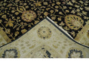Fine Vintage Style Traditional Black, Olive and Beige Turkish Hand knotted wool Area Rug by The Rug Decor