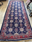 Fine Vintage Weramin Persian Runner / Area Rug 10'2'' x 4'3''