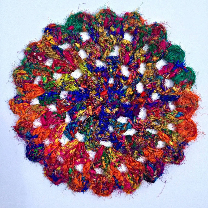 Fingerpaints Doily Beginner Crochet Pattern