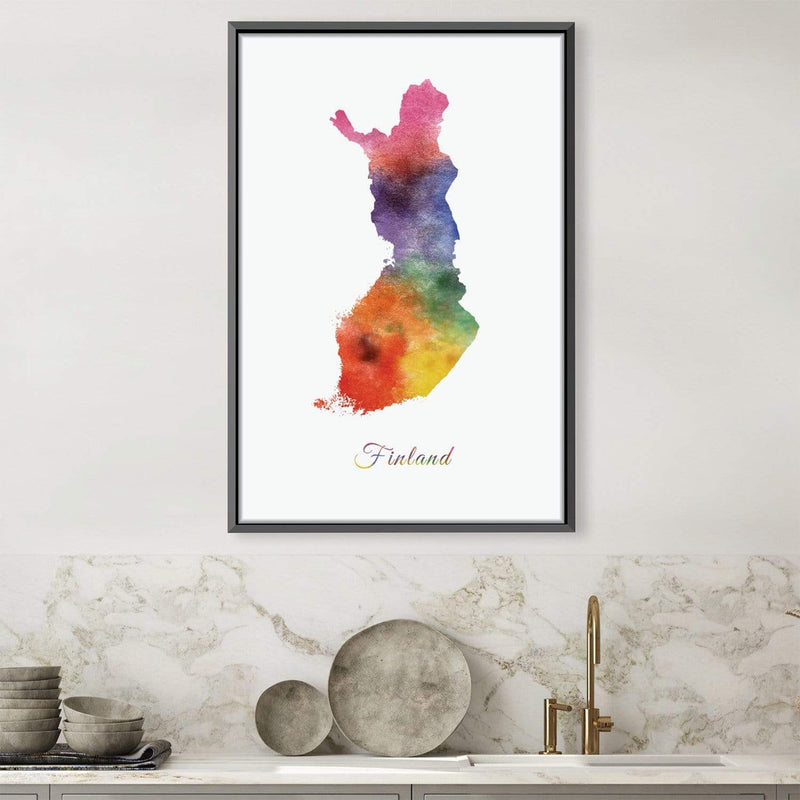 Finland Rainbow Canvas