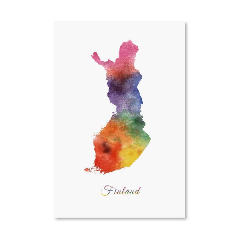 Finland Rainbow Canvas