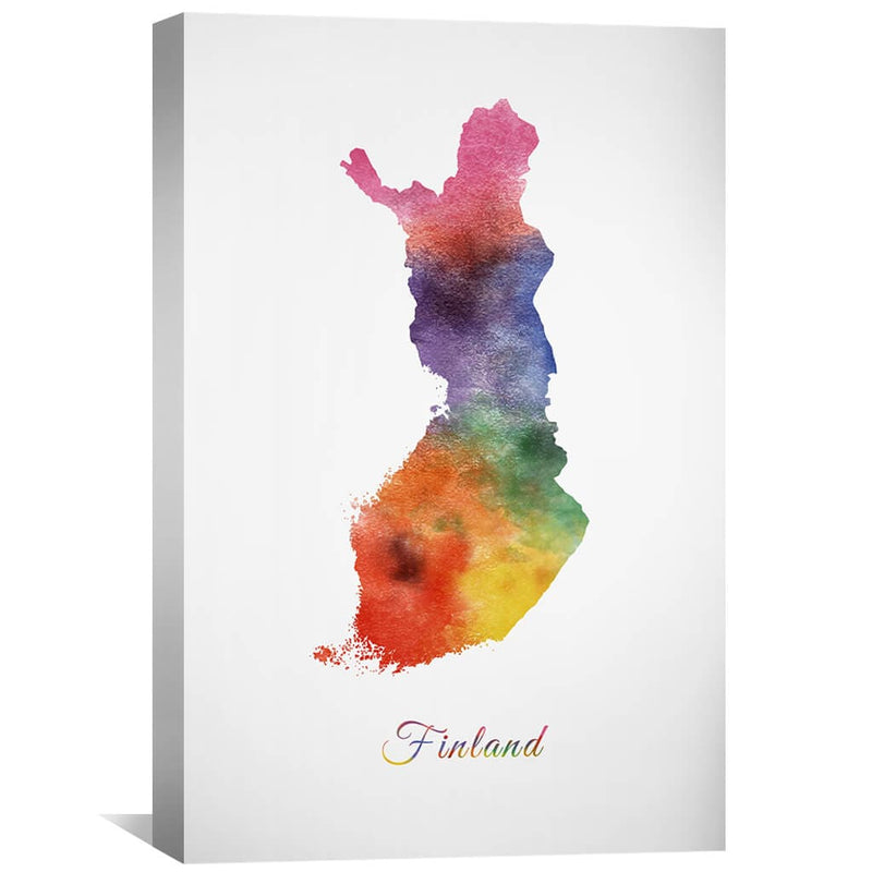 Finland Rainbow Canvas