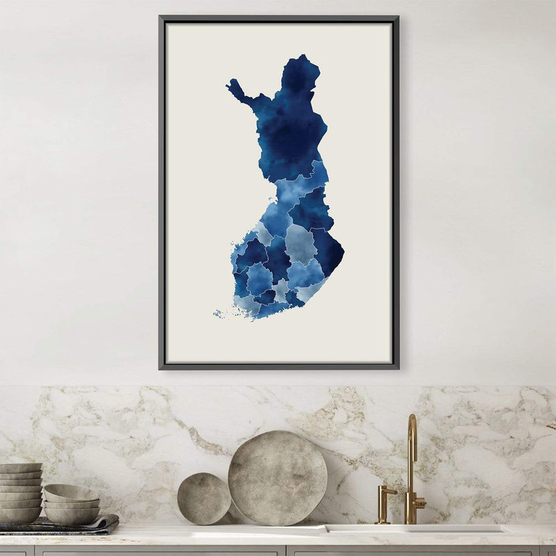 Finland Watercolor Canvas