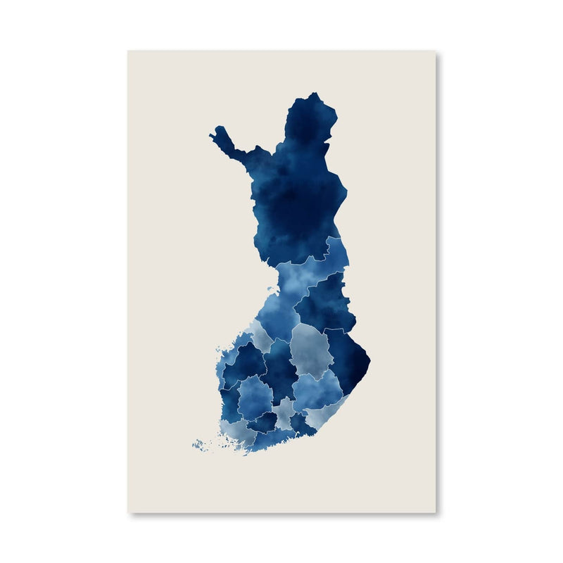 Finland Watercolor Canvas