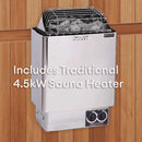 Finnmark FD-5 Trinity XL 4-Person Home Infrared & Steam Sauna Combo [FD-KN005] (SAK37258) by SAKSBY WHOLESALE