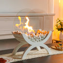 Round Tabletop Firepit 43cm H – Bio Ethanol by JHY DESIGN