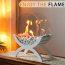 Round Tabletop Firepit 43cm H – Bio Ethanol by JHY DESIGN