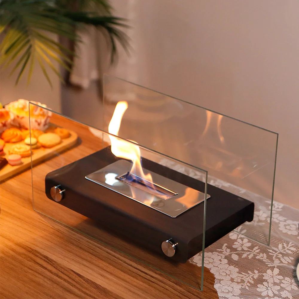 14" L Rectangular Tabletop Fire Bowl Pot (white), photo 2 of 7