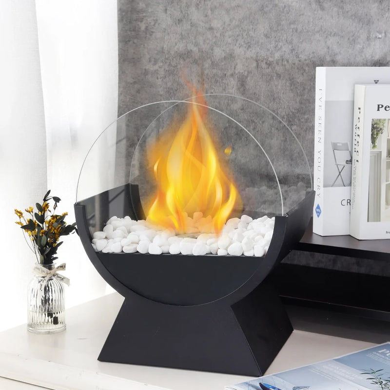 13.5" Tall Portable Tabletop Fireplace, photo 6 of 9