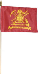 Firefighter Grave Marker Flag - 12"x18" | Made in USA by Flagman of America