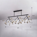 GobekUsa Firefly Island Pendant Light: Elegant Minimalistic Acrylic Lamp for Restaurants (27-Head Suspension)