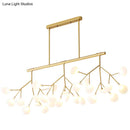 GobekUsa Firefly Island Pendant: Postmodern Metal Ceiling Lamp - 36 Head Suspension for Restaurant