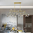 GobekUsa Firefly Island Pendant: Postmodern Metal Ceiling Lamp - 36 Head Suspension for Restaurant