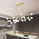 GobekUsa Firefly Island Pendant: Postmodern Metal Ceiling Lamp - 36 Head Suspension for Restaurant