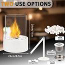 Extra Large Portable Tabletop Fire Bowl 22x28cm – Bio Ethanol Ventless Indoor/Outdoor