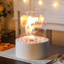 Extra Large Portable Tabletop Fire Bowl 22x28cm – Bio Ethanol Ventless Indoor/Outdoor