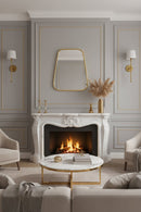 Brass Frame Mirror - Gold Handcrafted Brass Mirror