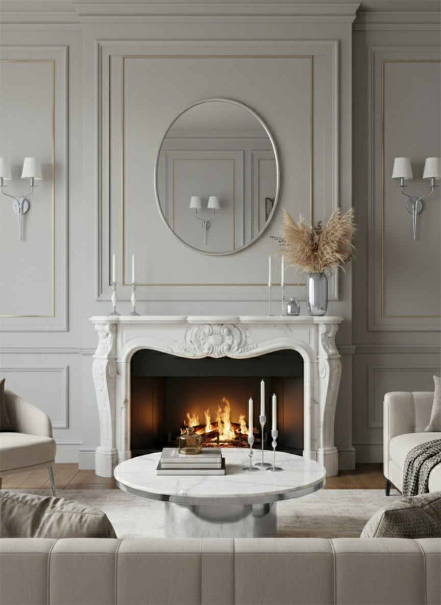 Silver Oval Mirrors, photo 4 of 13