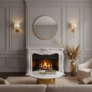 Antique Brass Oval Mirror - Unlacquered Brass Mirror