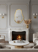 Asymmetrical Mirror Wall Brass Mirror