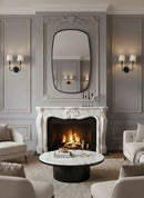 Black Framed Mirror - Rectangular Brass Wall Mirror