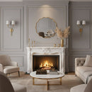 Round Wavy Mirrors - Brass Squiggly Mirror