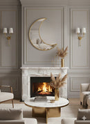 Crescent Moon Mirror - Unlacquered Brass Mirror