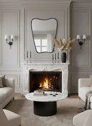 Italian Brass Curved Mirror