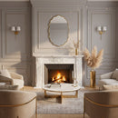 Brass Wavy Mirror - Oval Mirror