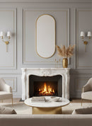 Brass Wall Mirror - Capsule Design