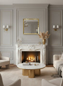 Gold Square Mirror - Unlacquered Brass Mirror