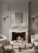 Italian Black Brass Mirror - Butterfly Brass Mirror