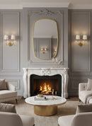 Oblong Antique Brass Mirror - Rectangular Wall Mirror