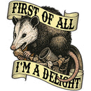 First of All I'm a Delight Car Magnet