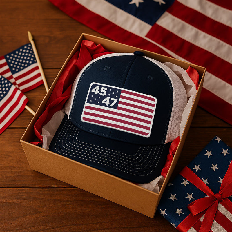 45th & 47th President Flag Hat