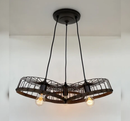 Rustic Industrial Wagon Wheel CHANDELIER TRIO Light by The Lamp Goods