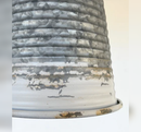 Distressed Large Corrugated Galvanized Barn Ceiling Light