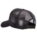 5 Panel Faux Jute High Profile Straw Trucker Cap
