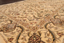 3'10" x 5'9"45-2113-IV Handmade New Zealand Wool & Silk Area Rug Tan