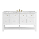 James Martin Breckenridge 60" Single Bathroom Vanity, Bright White