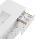 James Martin Bellshire 120" Double Bathroom Vanity, Bright White