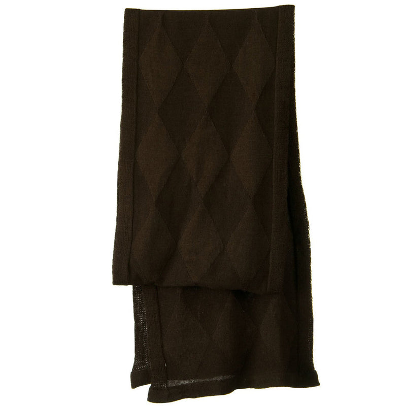 Flat Knit Solid Argyle Muffler