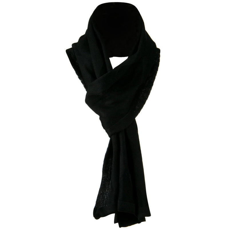 Flat Knit Solid Argyle Muffler