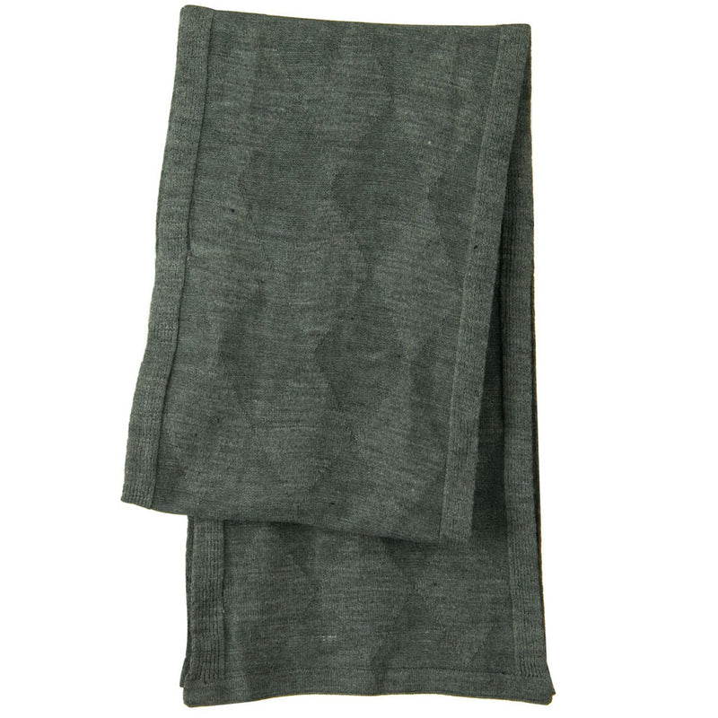 Flat Knit Solid Argyle Muffler