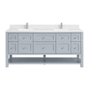 James Martin Breckenridge 72" Double Bathroom Vanity, Serenity Blue