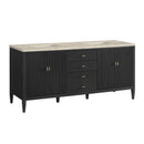 James Martin Myrrin 72" Double Bathroom Vanity, Carbon Oak