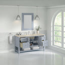 James Martin Breckenridge 60" Single Bathroom Vanity, Serenity Blue